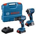 Bosch GDR 18V-215 + GSB 185-LI Kombi Set 2x2,0Ah