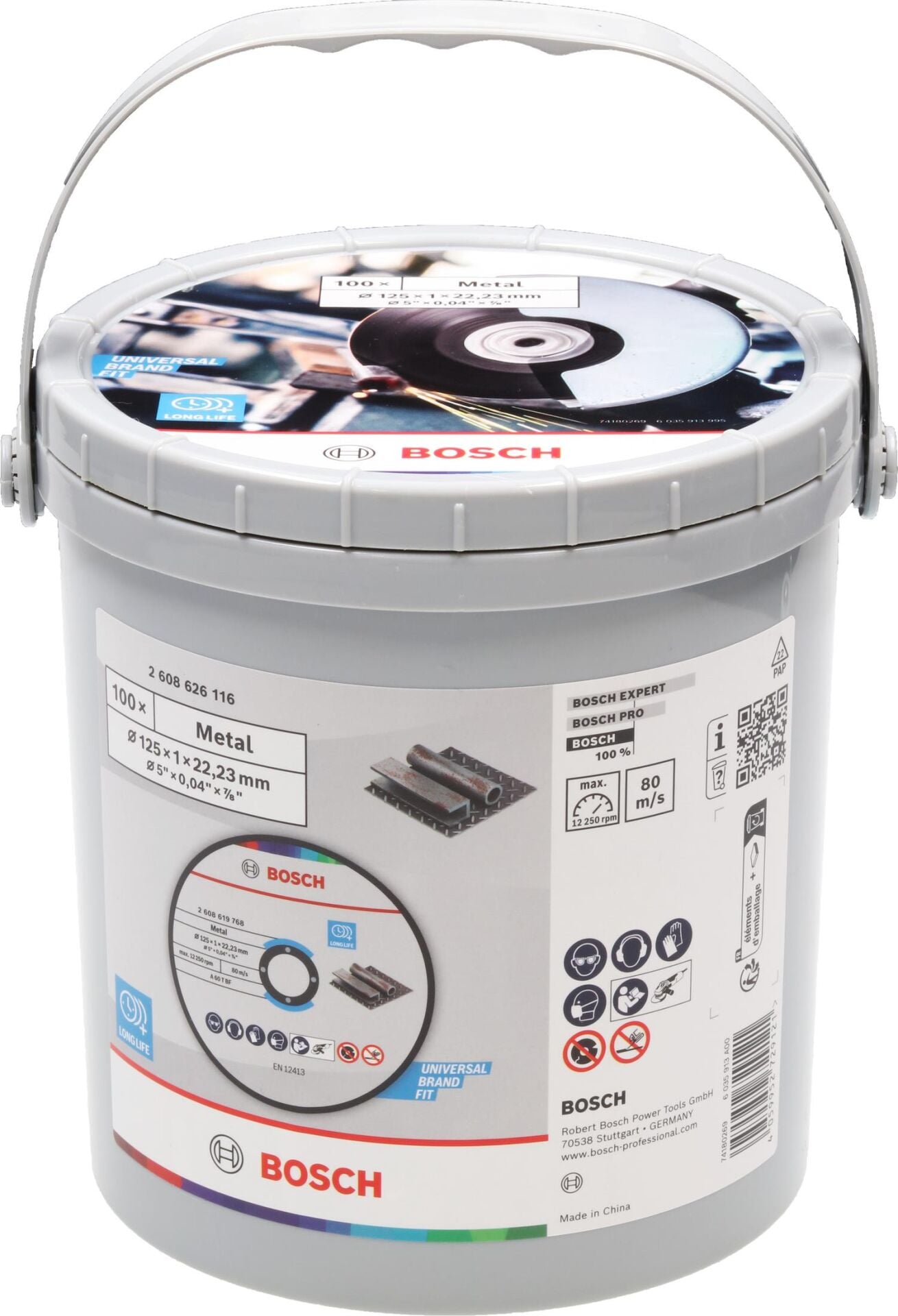 Bosch Metal Kesme Taşı (125 x 1.2 mm - 100'lü Ekonomik Paket) - 2608626116