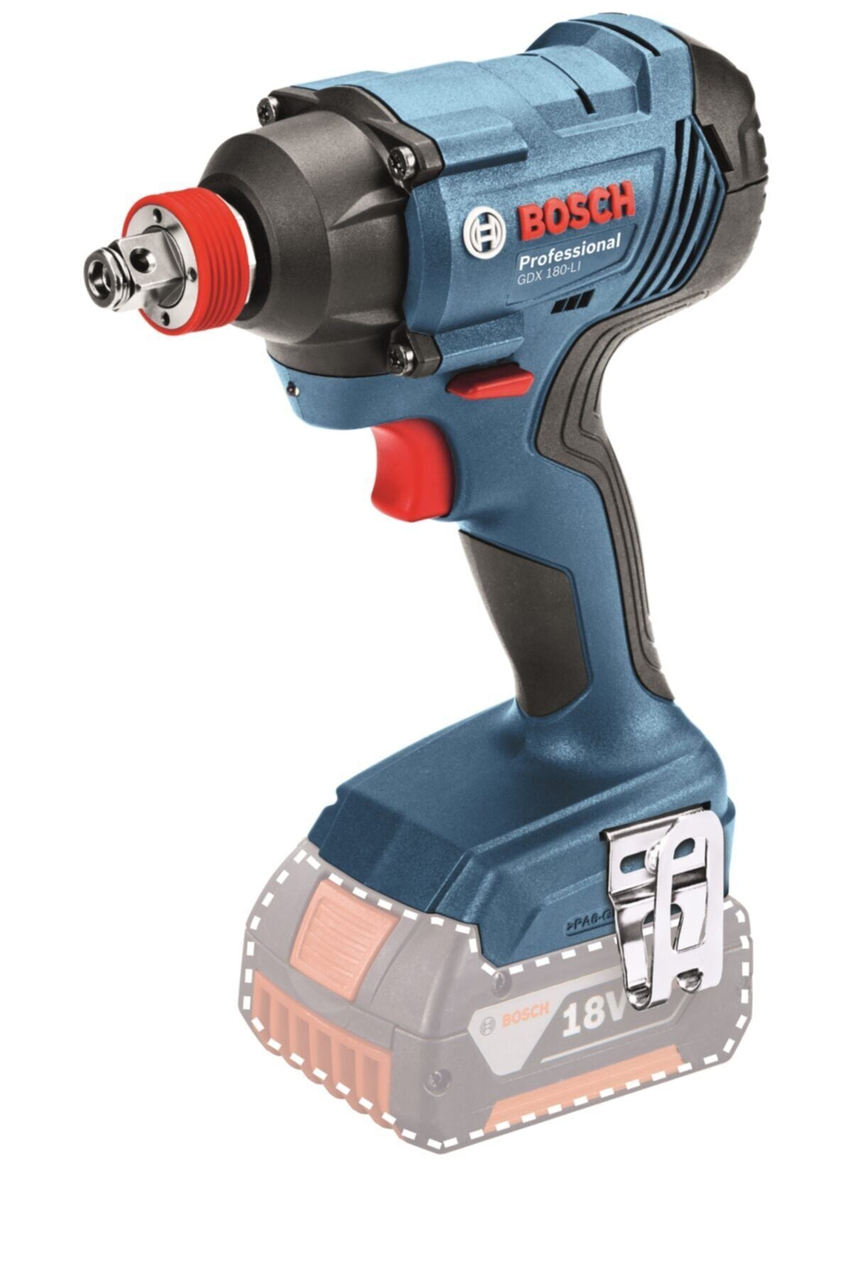 Bosch GDX 180-LI Akülü Darbeli Somun Sıkma (180 Nm - 2'si 1 Arada Uç Girişi - Solo/Aküsüz) - 06019G5226