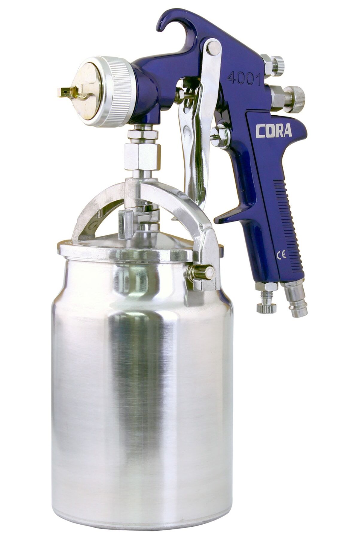 Cora 4001 Üstten Depolu Boya Tabancası (1.4 mm Meme / Havalı) - 4001