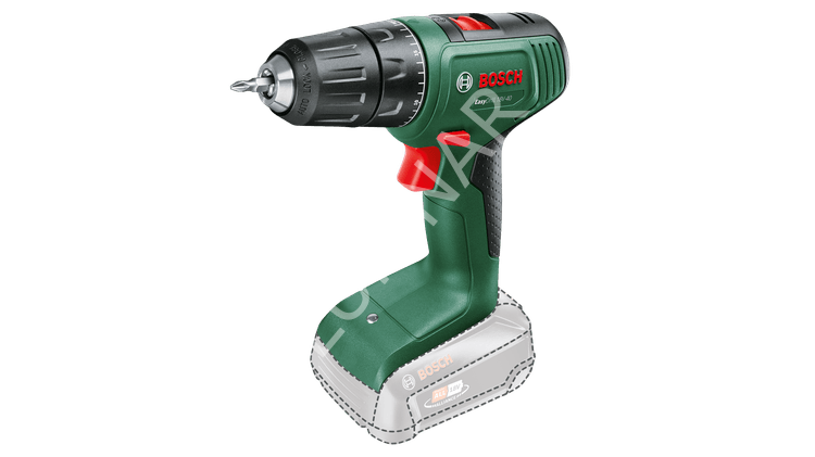 Bosch EasyDrill 18V-40 Akülü Delme Vidalama Makinesi (18V - 40/23 Nm Tork - 13 mm Mandren Kapasitesi - 2 Vitesli Şanzıman - Solo/Aküsüz) - 06039D8000