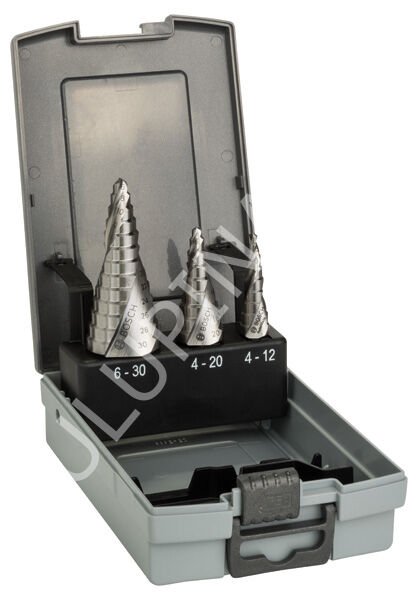 Bosch HSS Kademeli Delme Ucu Seti (4-12 / 4-20 / 6-30 mm - 3 Parça) - 2608587426