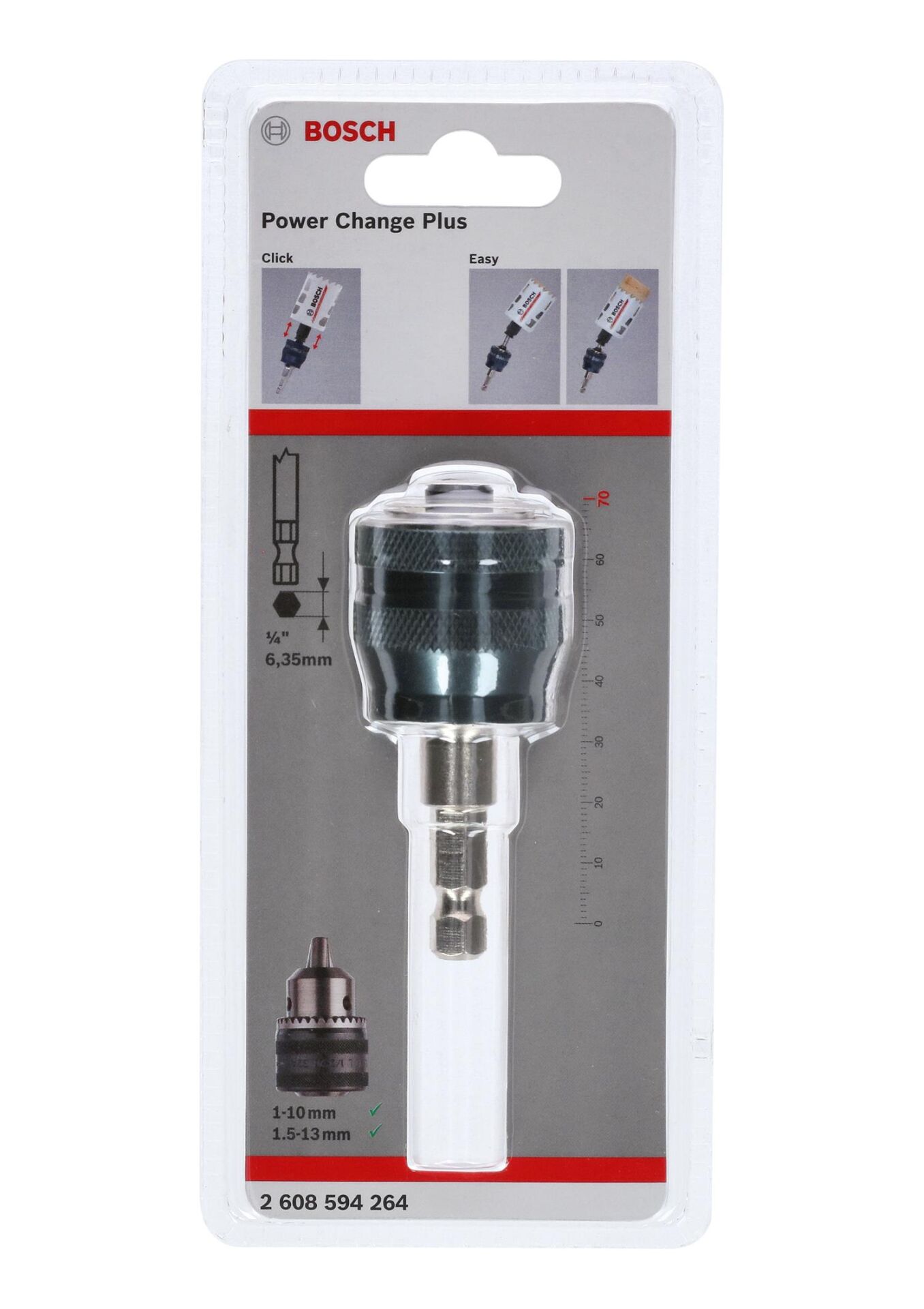 Bosch PRO Power Change Plus Panç Adaptörü (8,7 mm Altıgen Şaft) - 2608594264