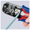 Knipex 97 51 10 Telefon ve Veri Jakı Sıkma Pensesi (190 mm - RJ11/RJ12 ve RJ45 Uyumlu - Kesme ve Sıyırma Fonksiyonlu - Karartılmış)