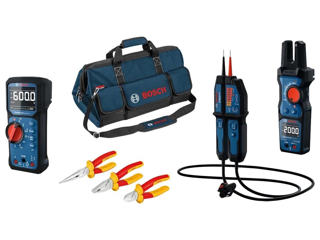 Bosch 5’li Profesyonel Elektrikçi Test Aletleri Seti