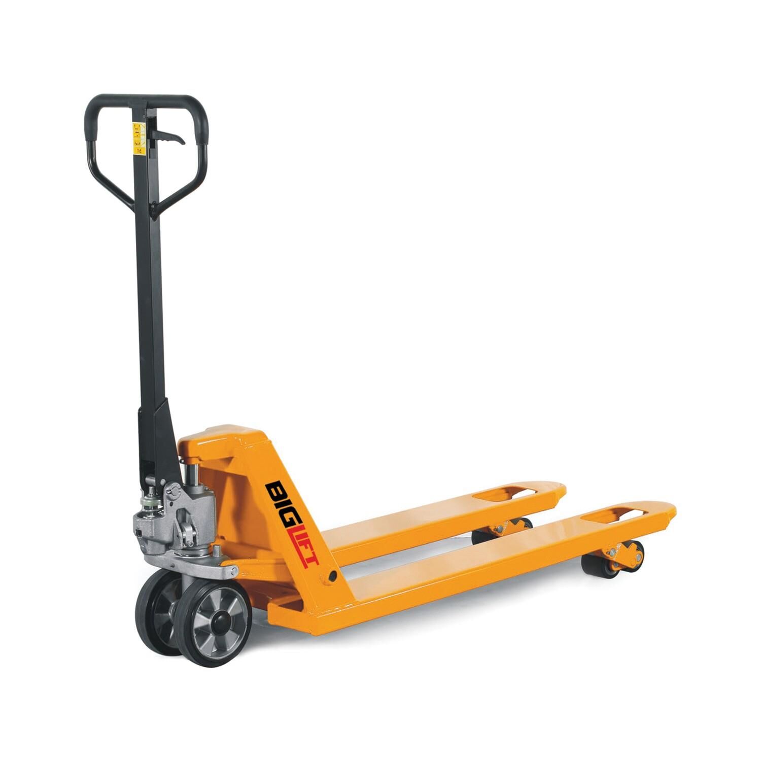 Biglift ACEW-25T Transpalet (2.5 Ton Taşıma Kapasitesi - 1150 mm Çatal Boyu - Beyaz Naylon Tekerlekli - Güçlendirilmiş Şaseli)