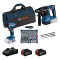 Bosch GBH 18V-22 + Bosch GSR 18V-45 + 2x5.0Ah 0615V0003D