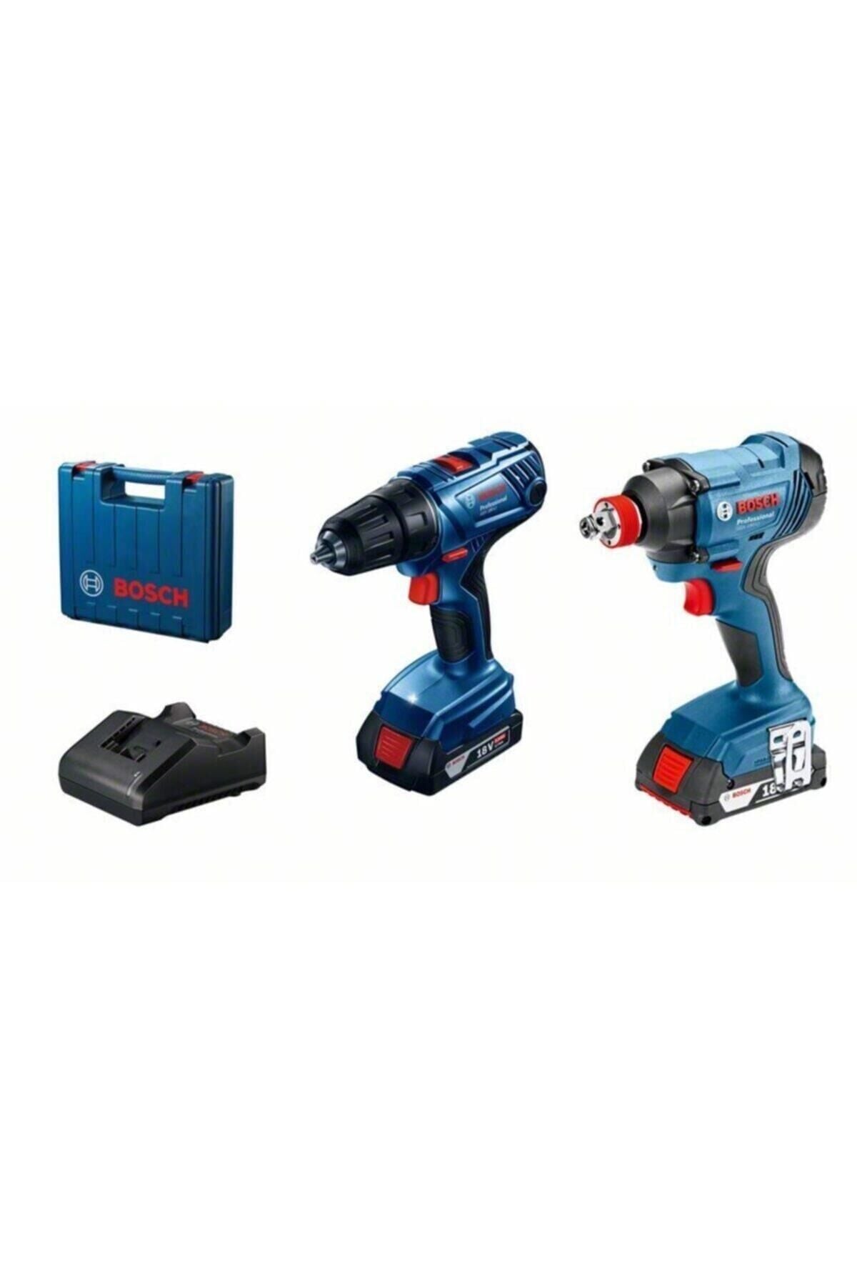 Bosch GSR 180-LI + GDX 180-LI İkili Set (18V - 2x2.0 Ah Akülü - Çanta Dahil) - 06019G5223
