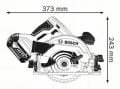 Bosch GKS 18V-57 G Akülü Daire Testere (18V - 165 mm / Solo/Aküsüz) - 06016A2101