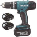 Makita DHP453SFE3 Akülü Darbeli Matkap/Vidalama (18V - 3.0 Ah - 3 Akülü - 42 Nm Maksimum Tork - Taşıma Çantalı)