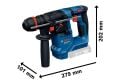 Bosch GBH 18V-18 X One Chuck Akülü Kırıcı Delici (18V - SDS Plus - Solo/Aküsüz) - 0611927100