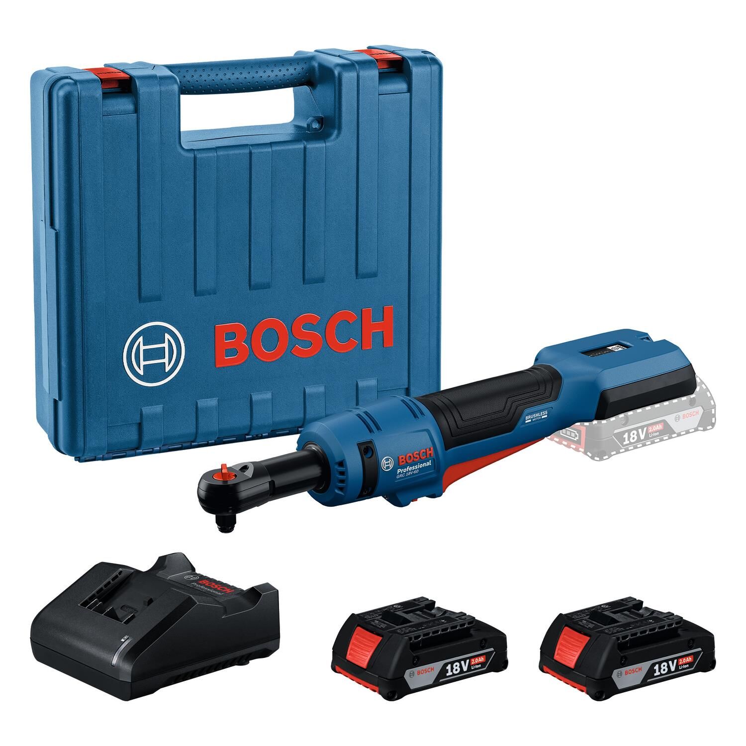 Bosch Grc 18V-60 Akülü Darbeli Somun Sıkma 2x2.0Ah 06019N8022 0 601 9N8 022