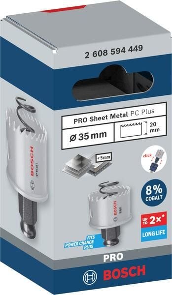 Bosch Ahşap ve Metal Delik Açma Pançı (35 mm - Hızlı Değişim Uyumlu) - 2608594449