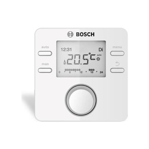Bosch CW100 Kumanda Paneli (Modülasyonlu Oda Termostatı - Haftalık Programlanabilir - Aydınlatmalı LCD Ekran)