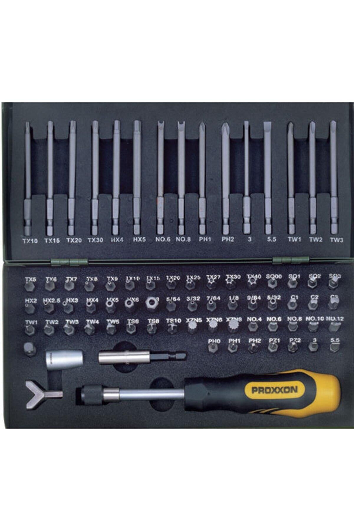 Proxxon 75 Parça Tornavida ve Bits Uç Seti - 23107
