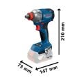 Bosch GDX 18V-285 + GSB 185-LI İkili Set (18V - Kömürsüz - 2x2.0Ah Akü ve Şarj Cihazı) - 06019N2124
