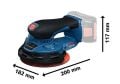 Bosch GEX 18V-150-3 Eksantrik Zımpara Makinesi