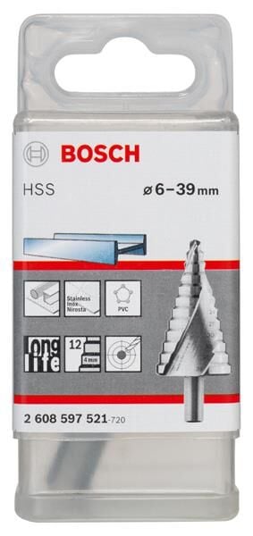 Bosch HSS Kademeli Matkap Ucu (6 - 39 mm / 12 Kademe) - 2608597521