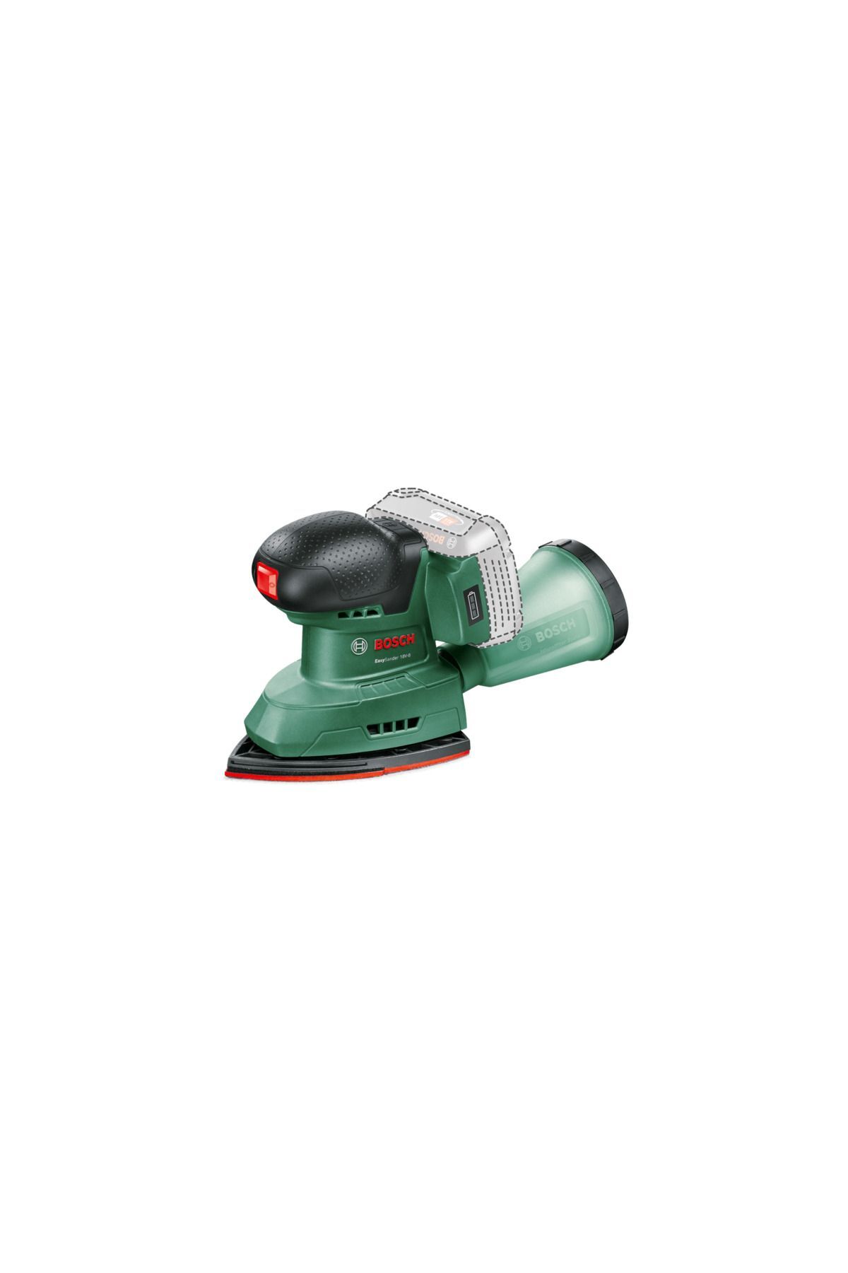 Bosch EasySander 18V-8 Akülü Titreşimli Zımpara (18V - Üçgen Taban - Solo/Aküsüz) - 06033E3000