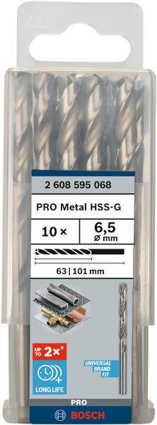 Bosch HSS-G Metal Matkap Ucu 6,5x101 mm 10lu 2608595068 2 608 595 068