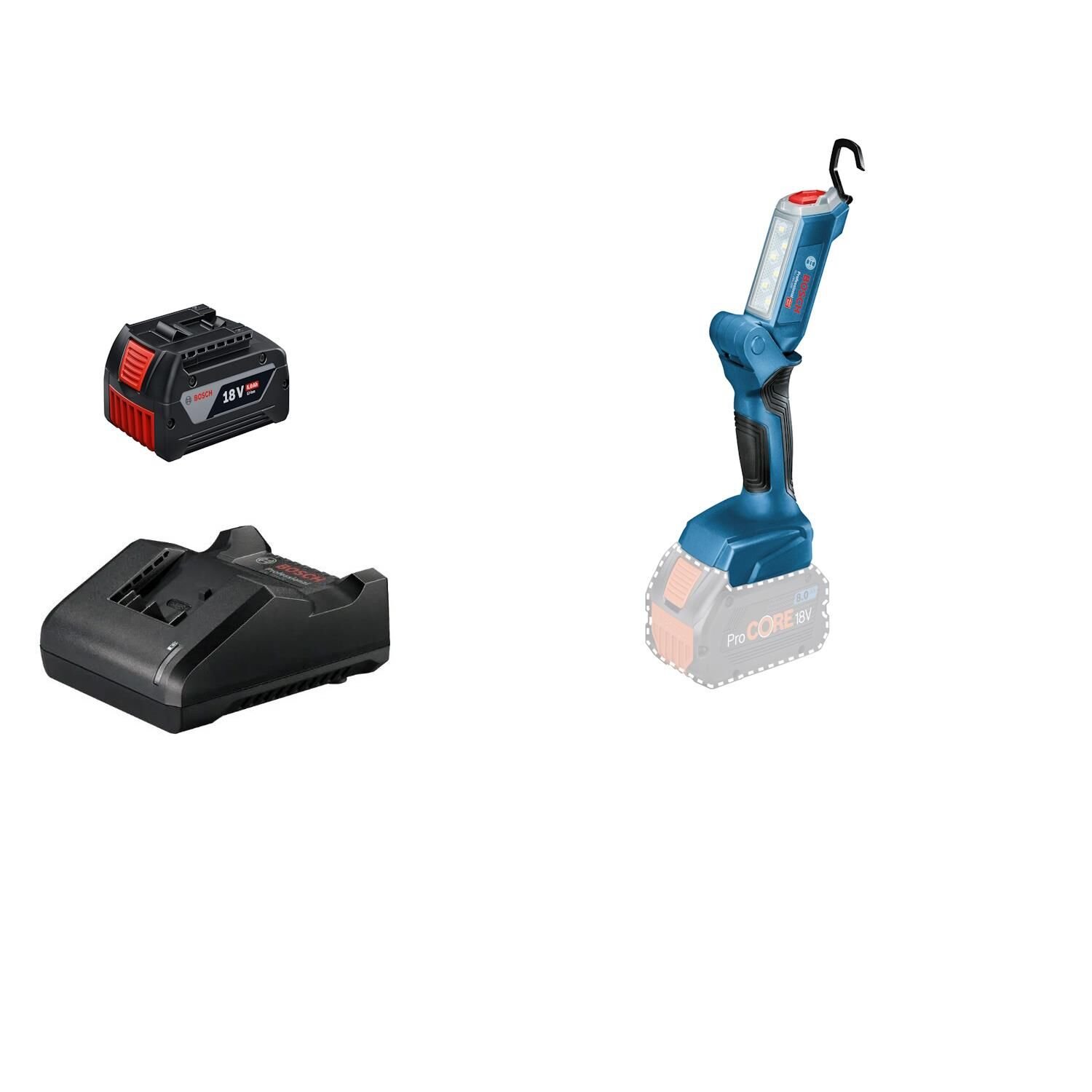 Bosch GLI 18V-300 C 1x4.0Ah Akülü Fener