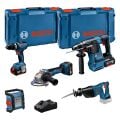 Bosch GSB+GBH+GWS+GSA+GLI Set 3x5,0Ah