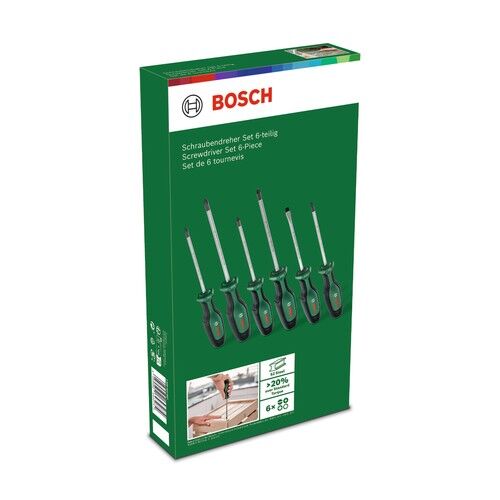 Bosch Tornavida Seti 6 Parça Set 1 (Düz ve Yıldız Uçlu) - 1600A02BX7