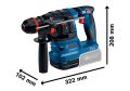 Bosch GBH 18V-22 Akülü Kırıcı Delici (2 x 4.0 Ah Akü / GAL 18V-40 / L-BOXX) - 0611924101