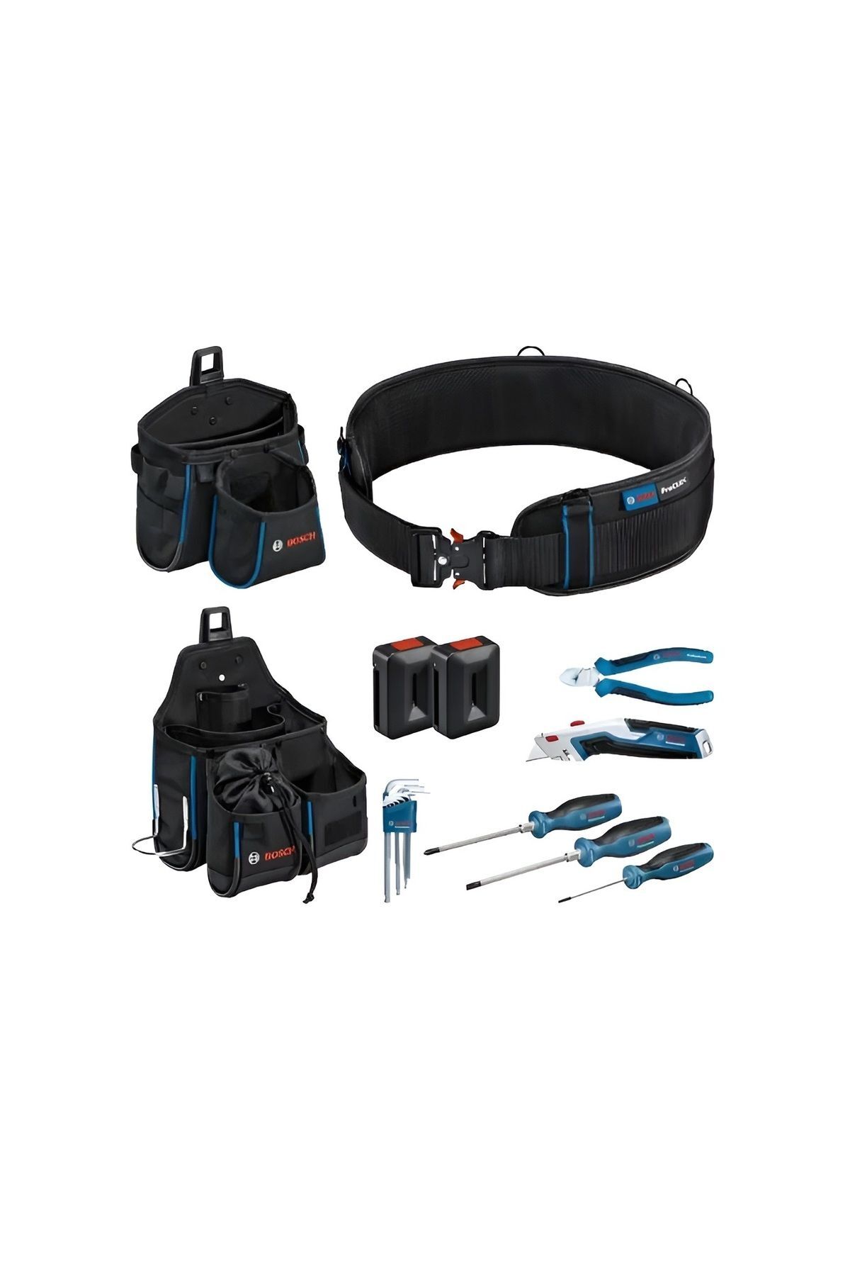 Bosch El Aleti Seti ve GWT 20 + GWT 2 Takım Çantası ve Kemeri (6 Parça) - 1600A02H5C
