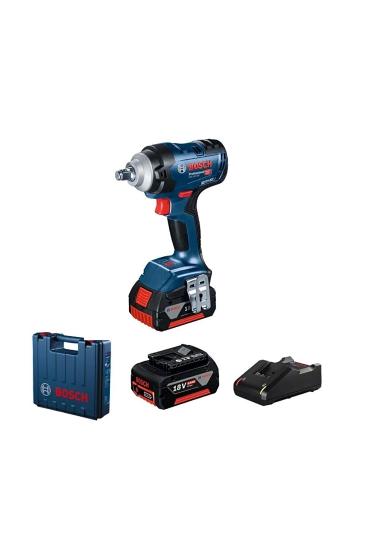 Bosch GDS 18V-400 Akülü Darbeli Somun Sıkma Makinesi (18V - 400 Nm Yüksek Tork - 2x5.0 Ah Çift Akülü - Kömürsüz Motor) - 06019K0020