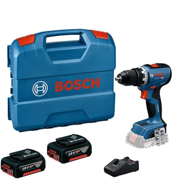 Bosch GSR 18V-65 Akülü Delme ve Vidalama Makinesi (2 x 4.0 Ah Akü - Kömürsüz Motor) - 06019K6000-SET