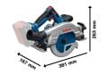 Bosch GKS 18V-57-2 GX Akülü Daire Testere Solo