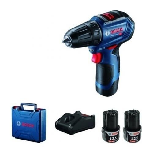Bosch GSR 12V-30 Akülü Delme/Vidalama Makinesi (12V - 2x2.0 Ah Çift Akülü - Kömürsüz Motor) - 06019G9004