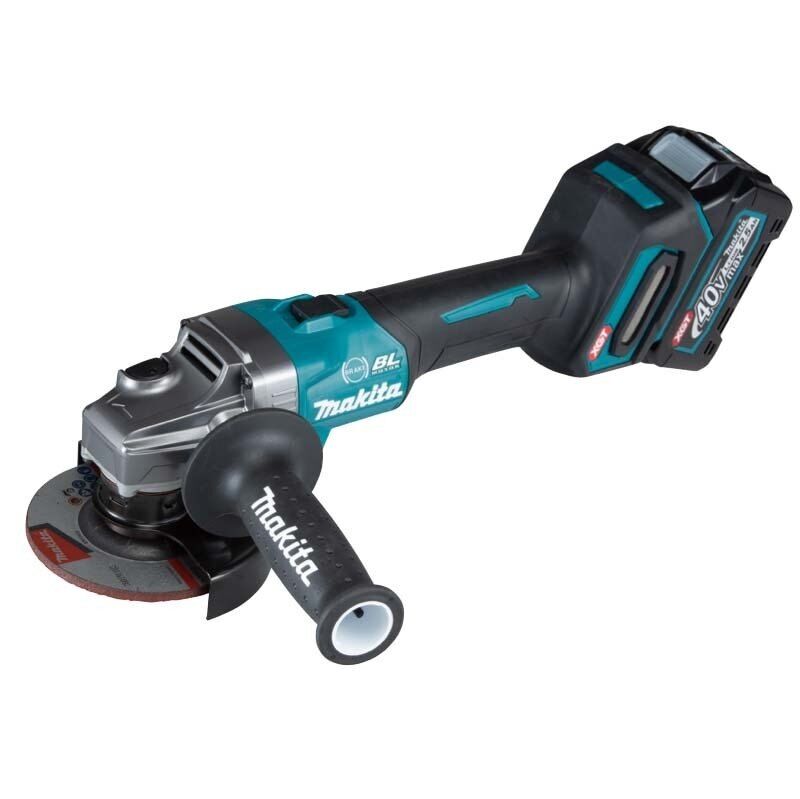 Makita GA004GM201 Akülü Avuç Taşlama Makinesi (40V Max XGT - 115 mm - 2x4.0 Ah Çift Akülü - Kömürsüz Motor)