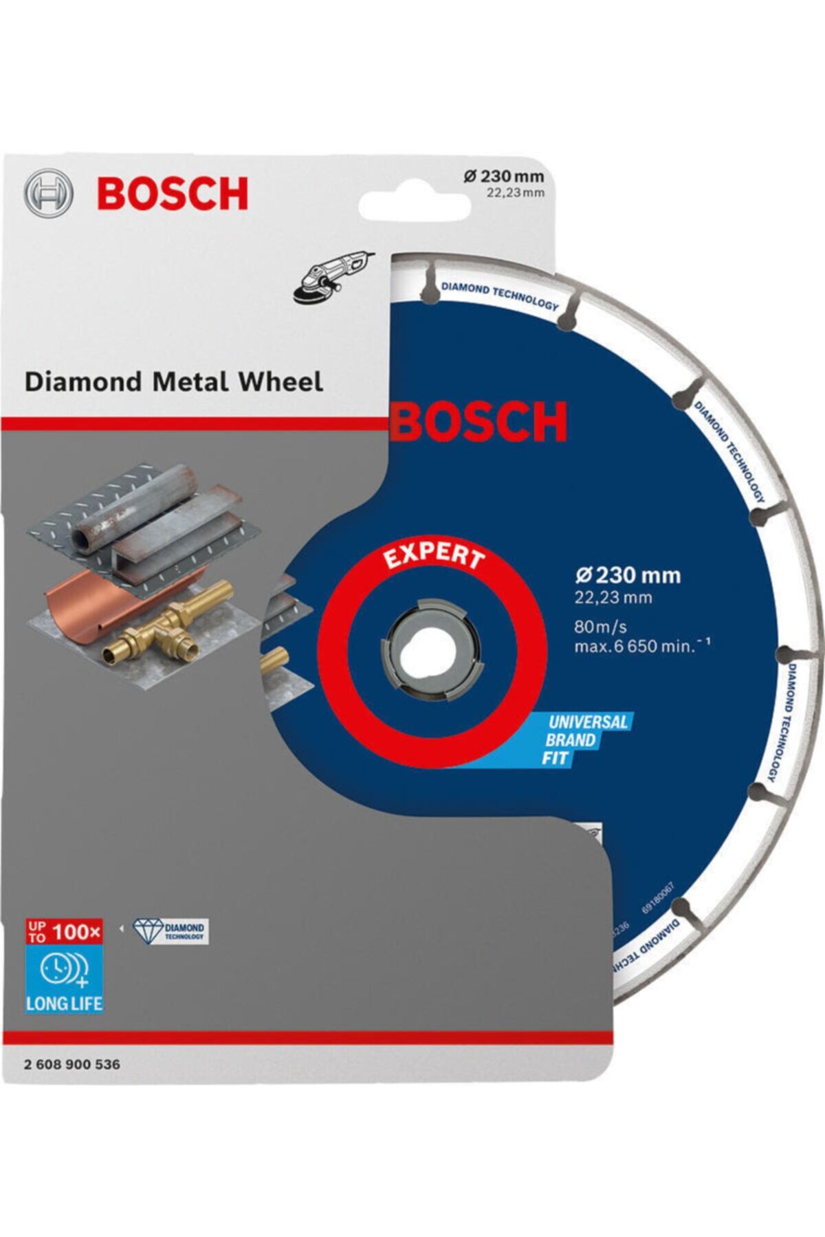 Bosch Expert Diamond Metal Wheel Elmas Metal Kesme Diski (230 x 22.23 mm) - 2608900536