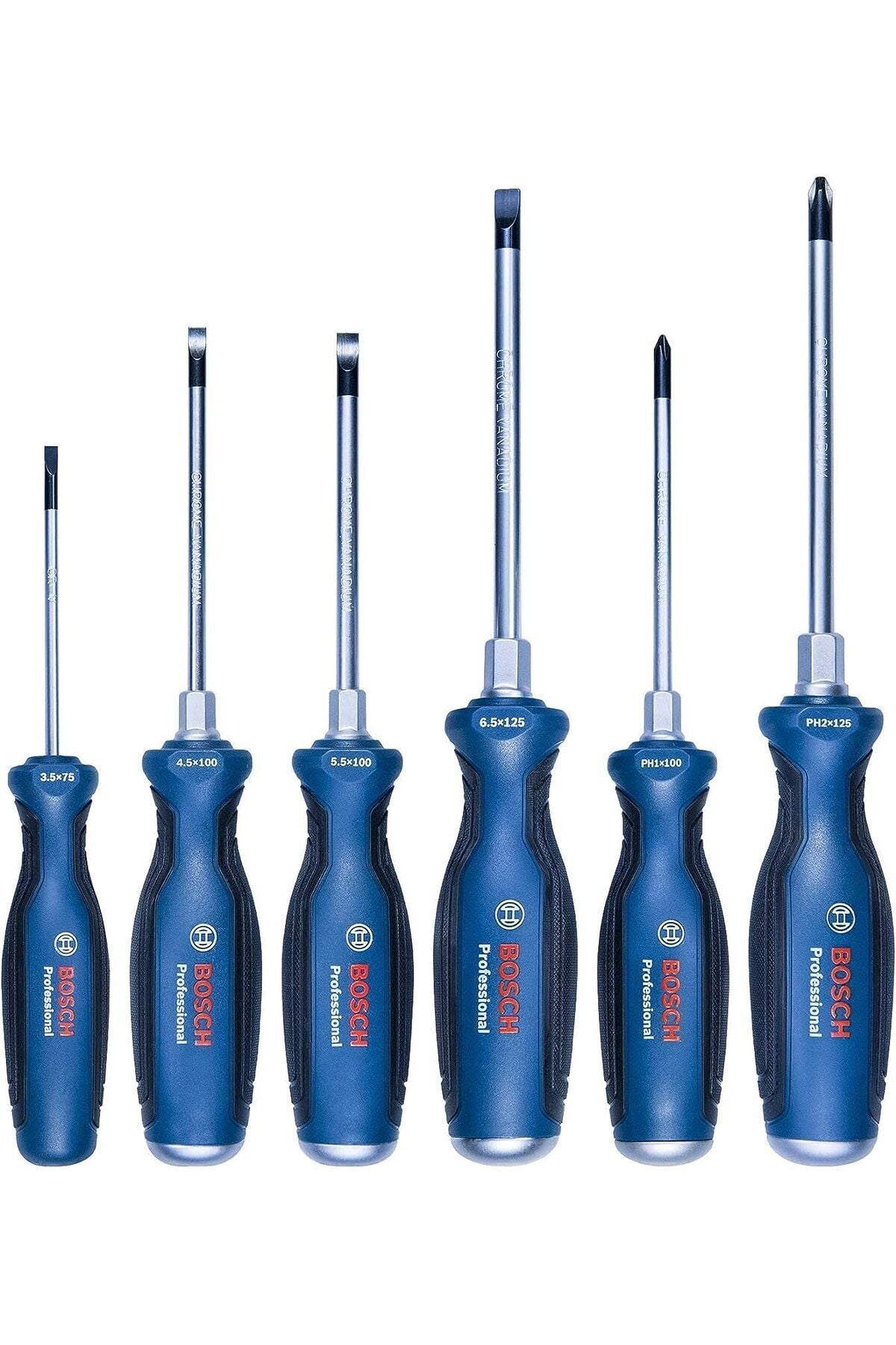 Bosch Tornavida Seti 6 Parça (Vurma Başlıklı - Metal Çekirdekli) - 1600A016BF
