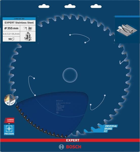 Bosch Expert for Steel Daire Testere Bıçağı (355 x 25.4 mm - 90 Diş) - 2608644282