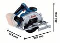 Bosch GKS 185-LI Akülü Daire Testere (18V - 165 mm - Solo/Aküsüz) - 06016C1221