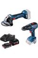 Bosch GWS 180-LI + GSB 18V 50 (1X2.0Ah+1X4.0Ah)