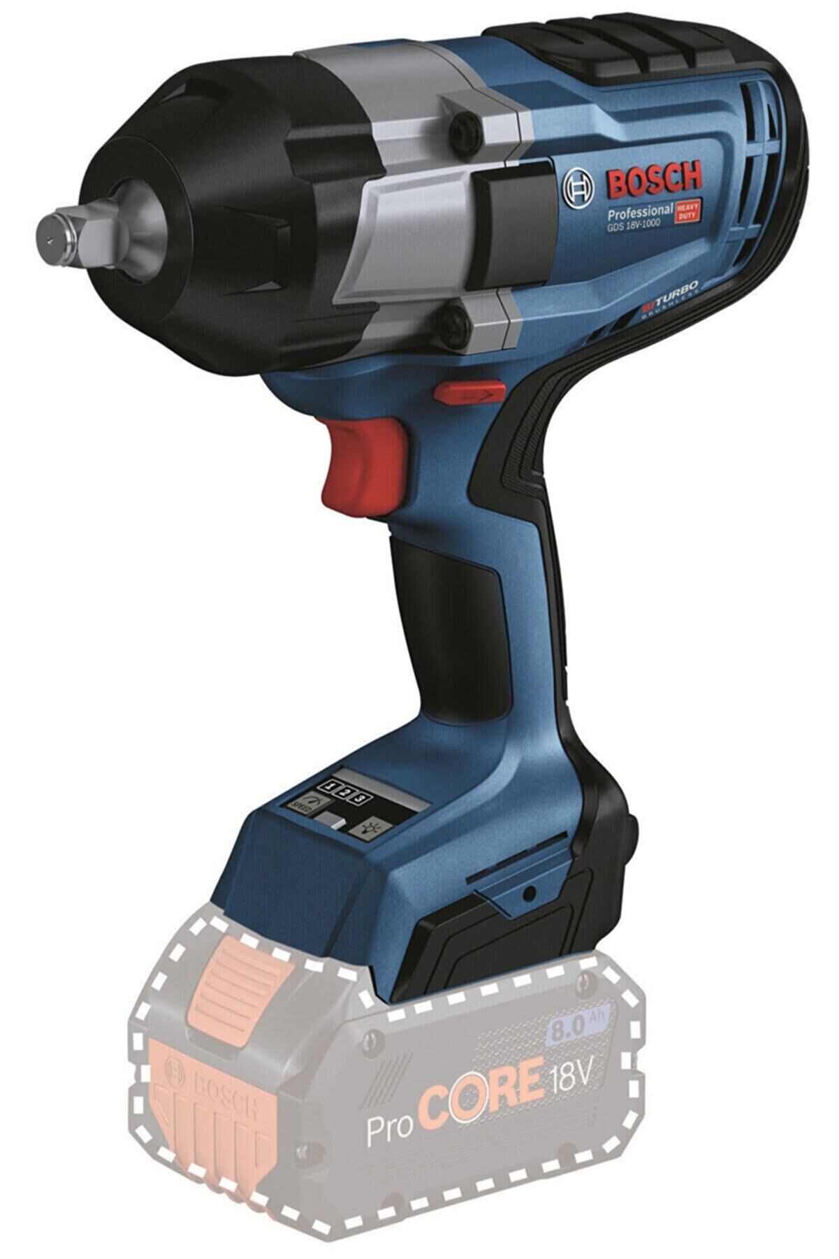 Bosch GDS 18V-1000 Akülü Darbeli Somun Sıkma (Solo/Aküsüz - 1000 Nm) - 06019J8300