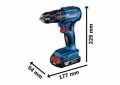 Bosch GSB 185-LI Akülü Darbeli Delme ve Vidalama Makinesi (1x2,0 Ah Akü + GAL 18V-20 Şarj Cihazı + Taşıma Çantalı) - 06019K3101