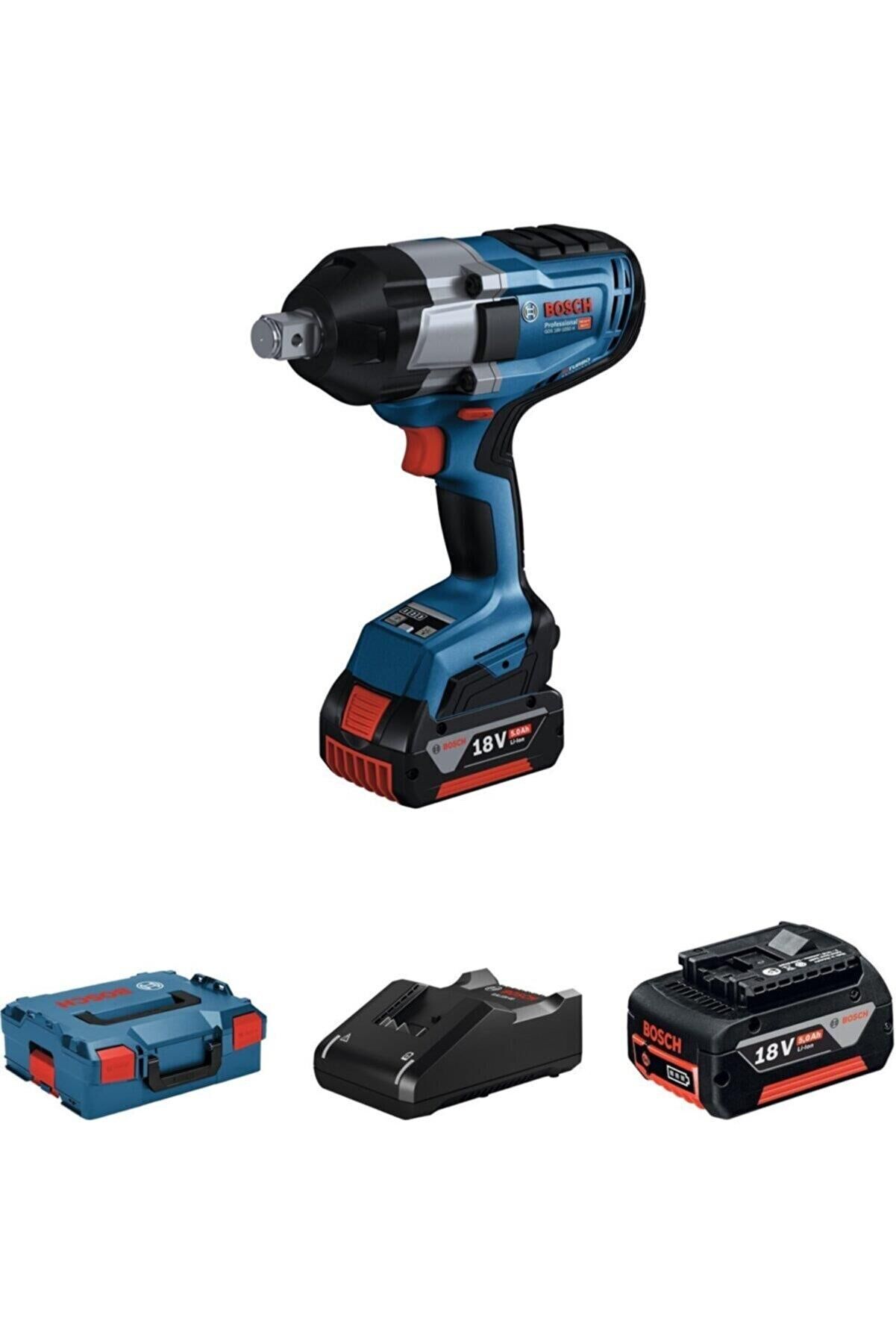 Bosch GDS 18V-1050 H Akülü Darbeli Somun Sıkma (18V - 2x5.0 Ah - Çift Akülü) - 06019J8522