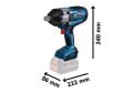 Bosch GDS 18V-1050 H Akülü Darbeli Somun Sıkma (18V - 2x8.0 Ah ProCORE - Çift Akülü) - 06019J8502