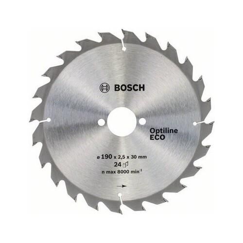 Bosch ECO for Wood Daire Ahşap Testere Bıçağı (190 x 30 mm - 24 Diş) - 2608644376