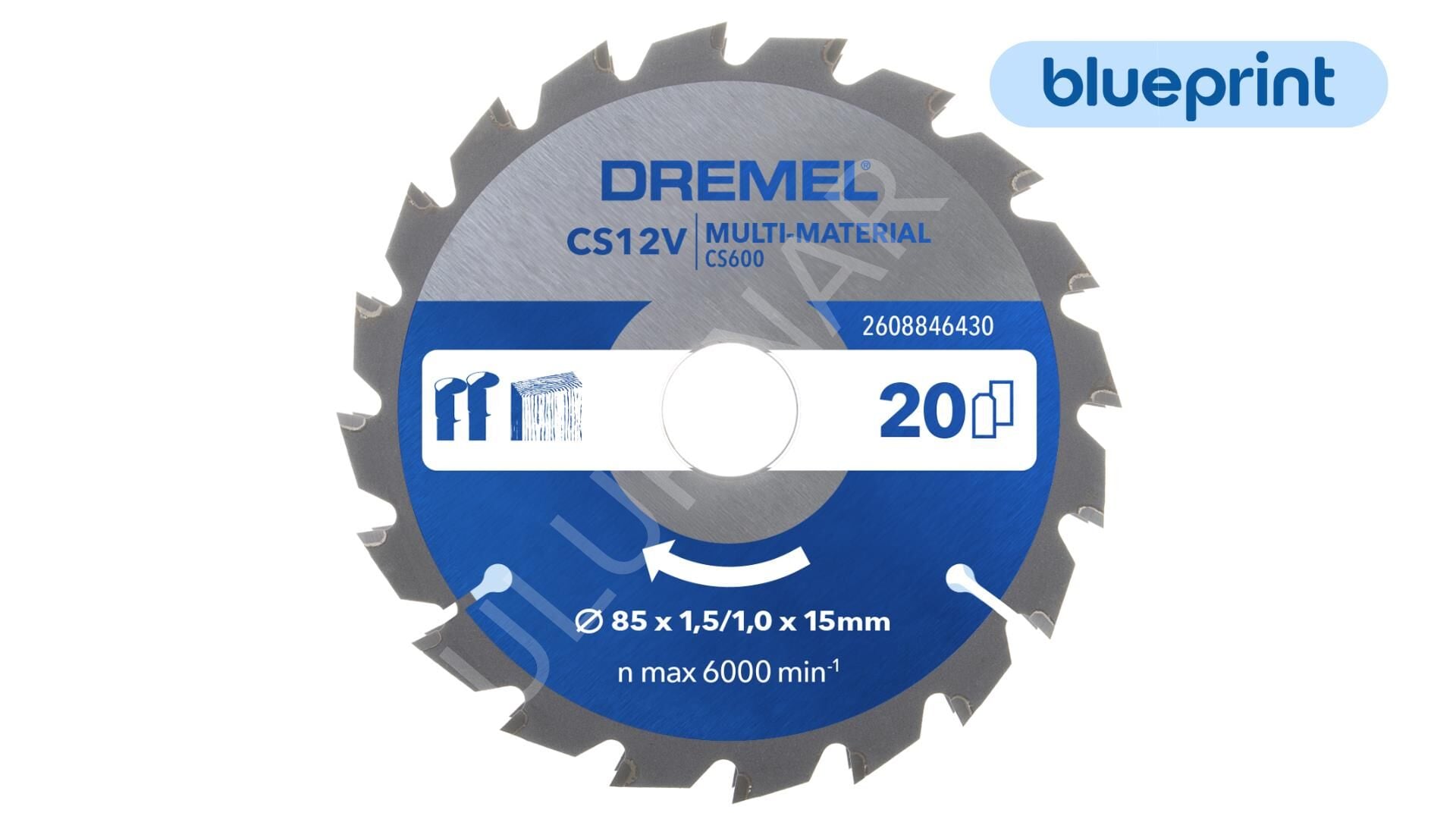 Dremel Çok Amaçlı Testere Bıçağı (85 mm - DSM20 Uyumlu) - 2608846430