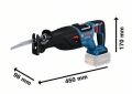 Bosch GSA 185-LI Akülü Panter Testere (Solo/Aküsüz) - 06016C0020
