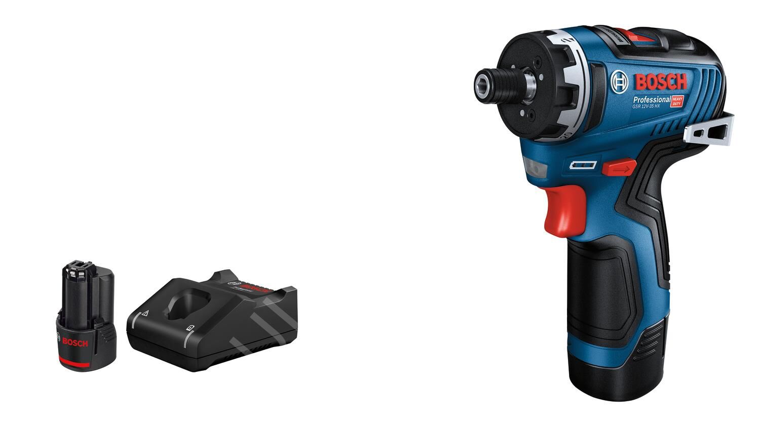 Bosch GSR 12V-35 HX Akülü Delme/Vidalama Seti (2 x 3.0 Ah Akü) - 06019J9101