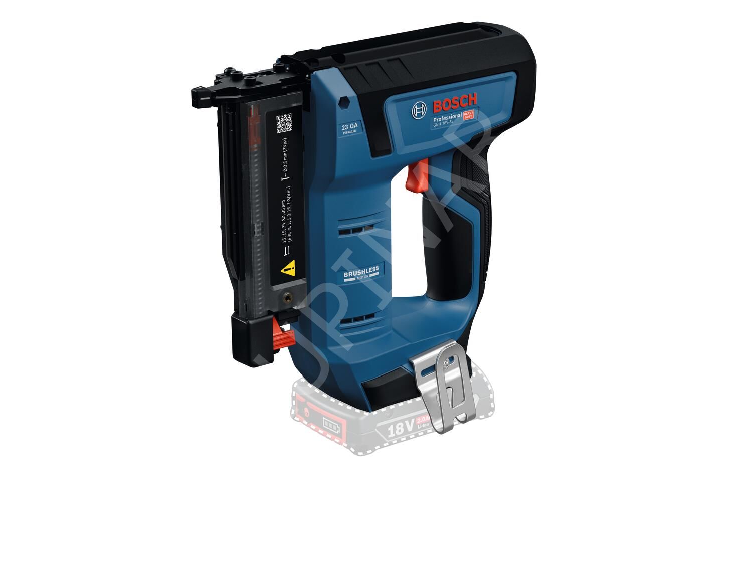 Bosch GNH 18V-35 Akülü Çivi Çakma Makinesi (Solo/Aküsüz) - 0601482700