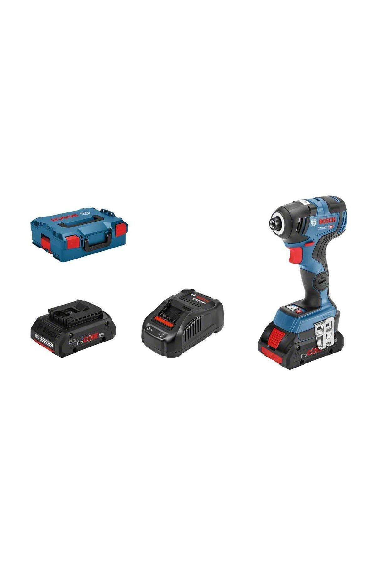 Bosch GDR 18V-200 C Akülü Darbeli Somun Sıkma Makinesi (18V - 2 x 4.0 Ah ProCore / 200 Nm) - 06019G4106