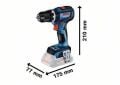 GSB 18V-90 C AKÜLÜ DARBELİ MATKAP 2X5 Ah